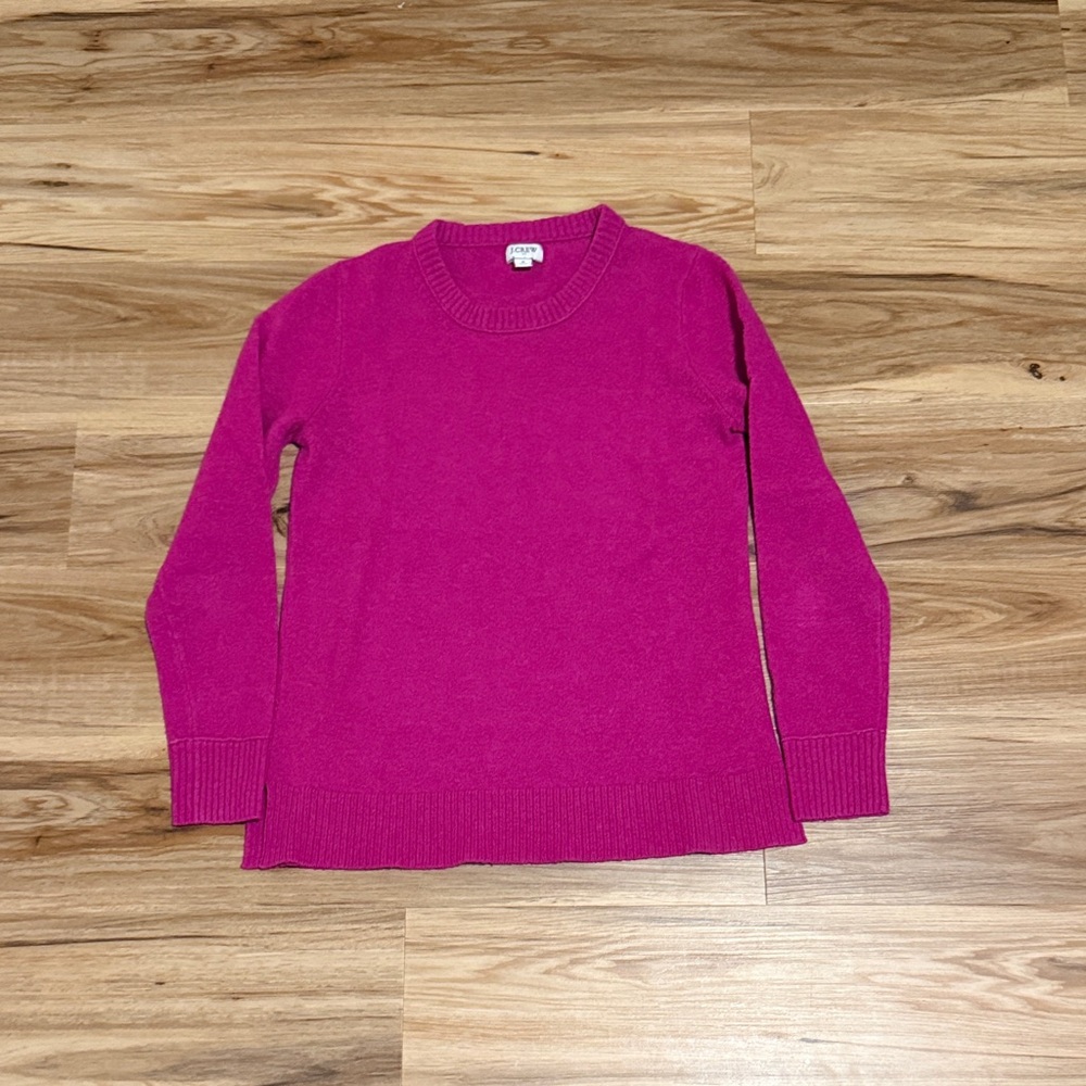 J. Crew Men's Fuchsia Crewneck Sweater